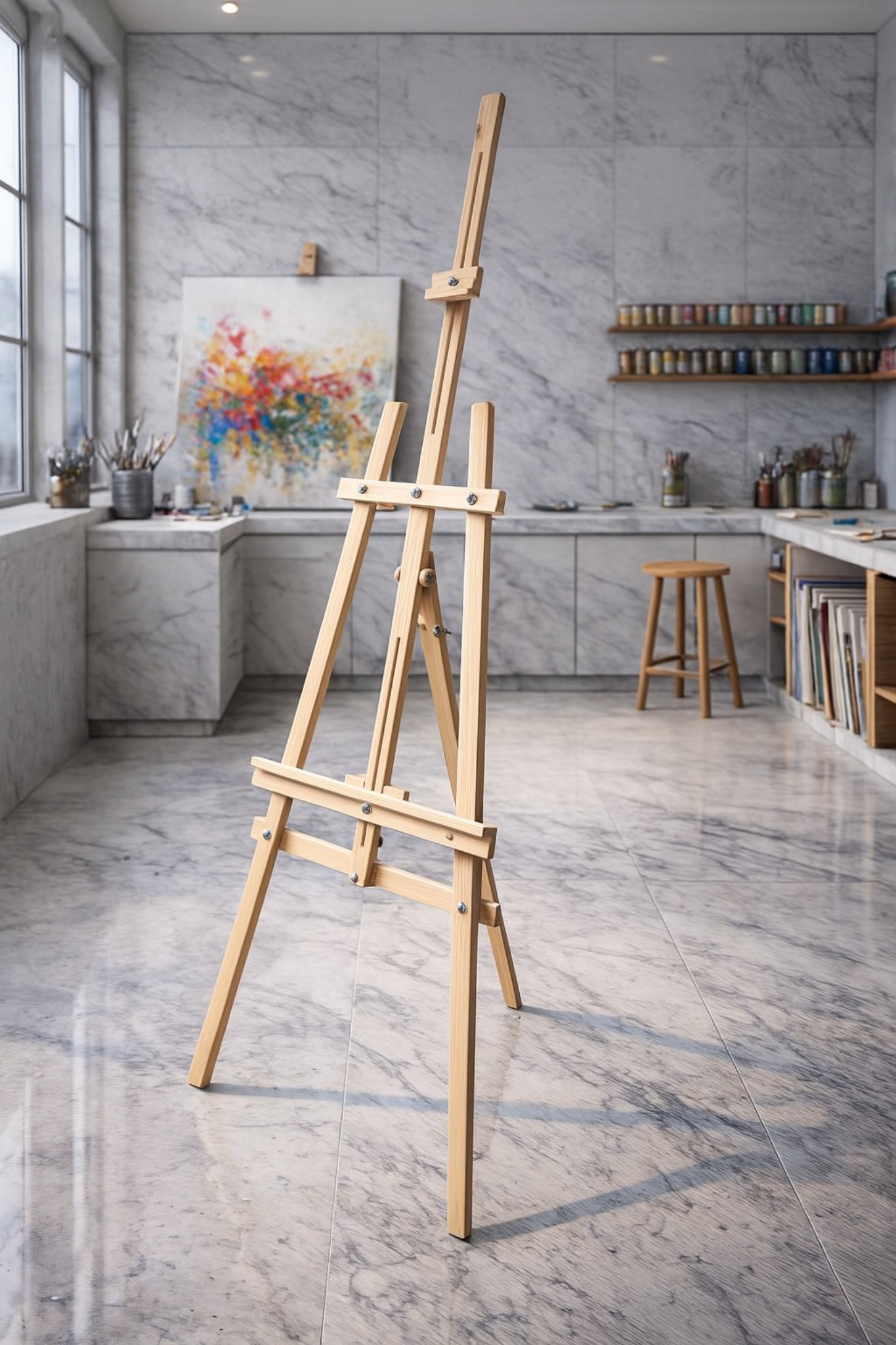 Doğal Ahşap Şövale