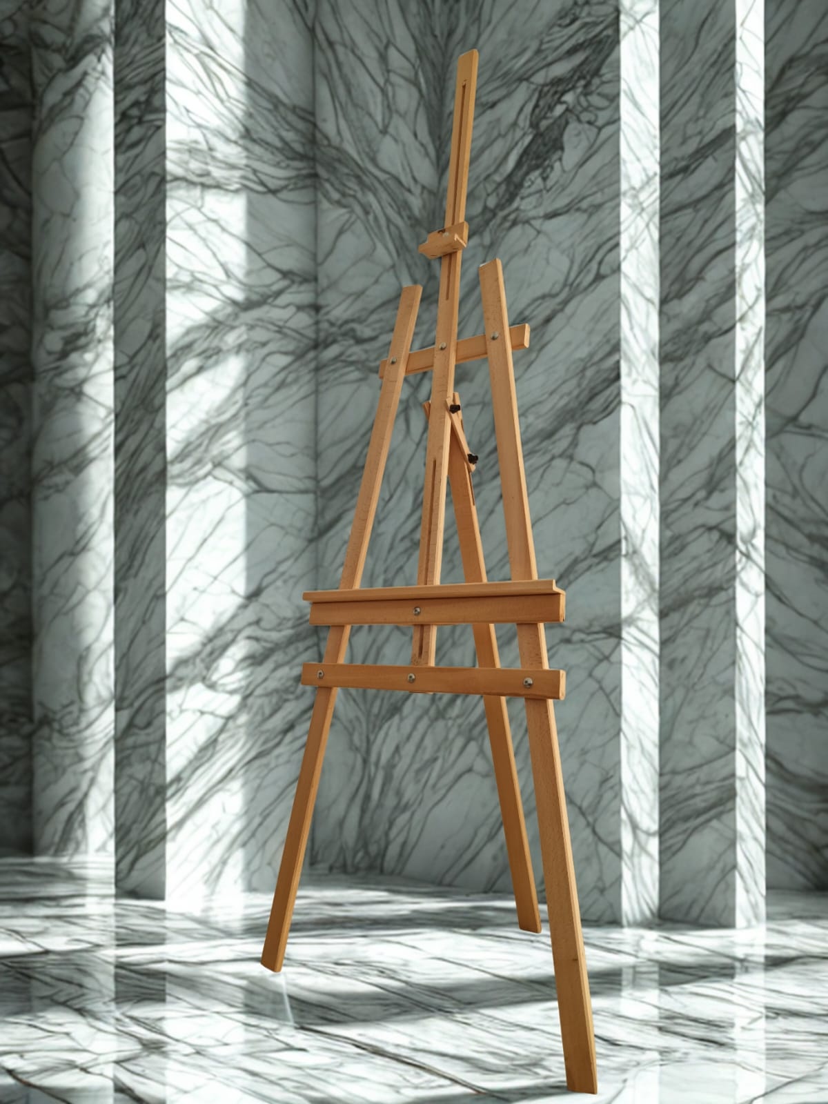 Profesyonel Ahşap Kayın Şövale